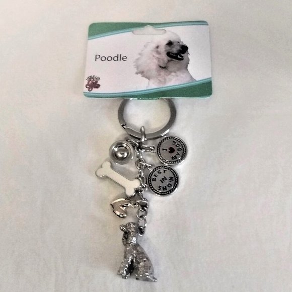 Little Gifts Poodle Keychain With charms - Picture 1 of 3